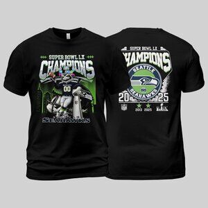 2026 Seattle Seahawks Super Bowl LX Champions 2Sided TShirt 73